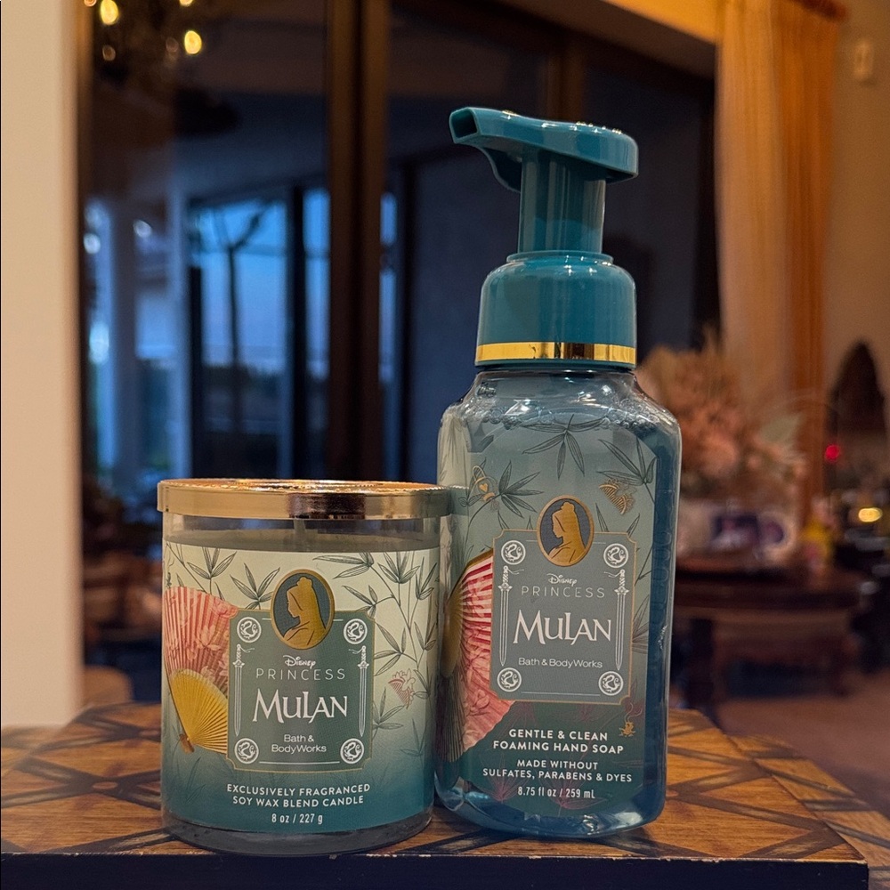 Disney Mulan Bath & Body Hand Soap & Candle
